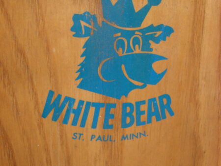 Vintage White Bear Minnesota Oak Toboggan Sled One of a Kind? Water Ski Mfg