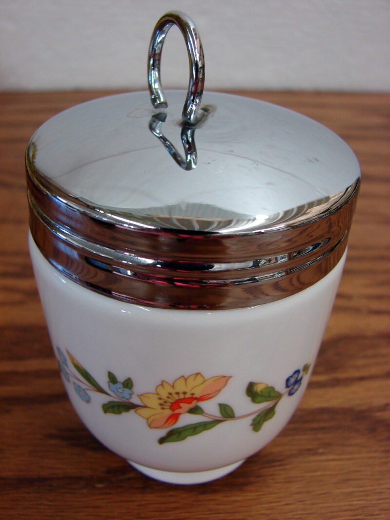 Set of 8 Vintage England Porcelain Egg Coddler Royal Worcester Aynsley, Moose-R-Us.Com Antiques Collectibles Log Cabin Decor