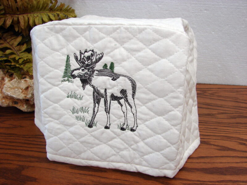 Embroidered Lake Lodge Log Cabin Themed Toaster Covers Moose Loon Bear Pine, Moose-R-Us.Com Antiques Collectibles Log Cabin Decor