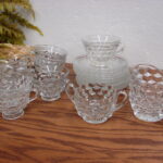 Vintage Crystal Fostoria American 26 Pcs Luncheon Set Cubist