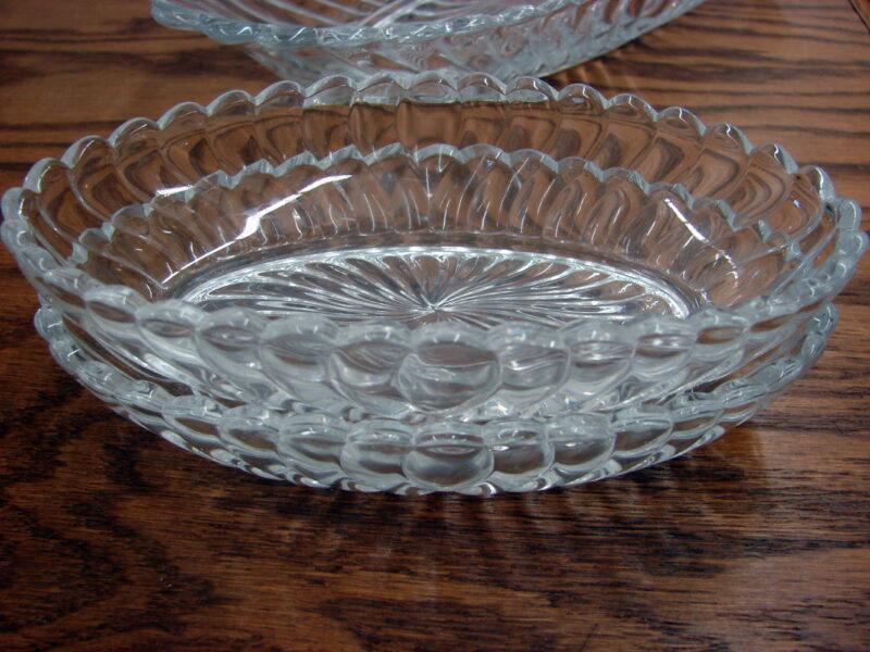Vintage Crystal Fostoria Colony Swirl 17 Pcs Sample Lot, Moose-R-Us.Com Log Cabin Decor