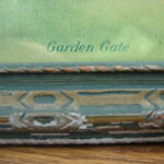 Antique Litho Print Garden Gate by Ashton Day Wood Art Deco Frame - Image 4
