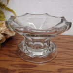 Vintage McKee Heavy Thick Clear Glass Punch Bowl Stand Display Riser - Image 2