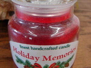 Holiday Christmas Memories Candle Maine Made USA Pine Cranberry Cinnamon