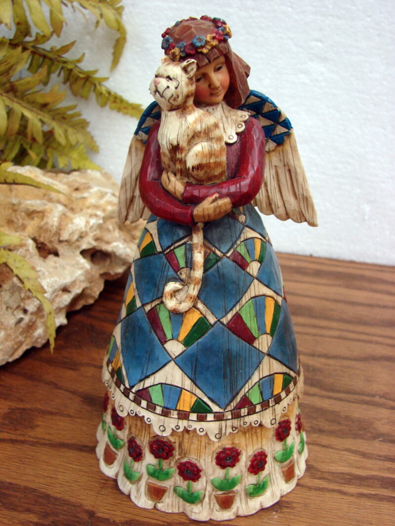 Jim Shore Heartwood Creek Orange Tabby Cat Angel #105170, Moose-R-Us.Com Log Cabin Decor