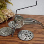 Vintage Original Mouli-Julienne Salad Maker Pat. Pending 3 Disc 10"