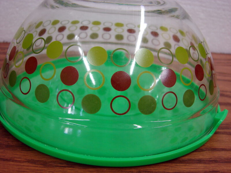 Retro Style Polka Dot Nest of Clear Glass Bowls with Storage Lids Brand New in Box, Moose-R-Us.Com Antiques Collectibles Log Cabin Decor