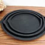 The Pampered Chef Mixing Bowl Lids #2712 Set/3 Black Lids