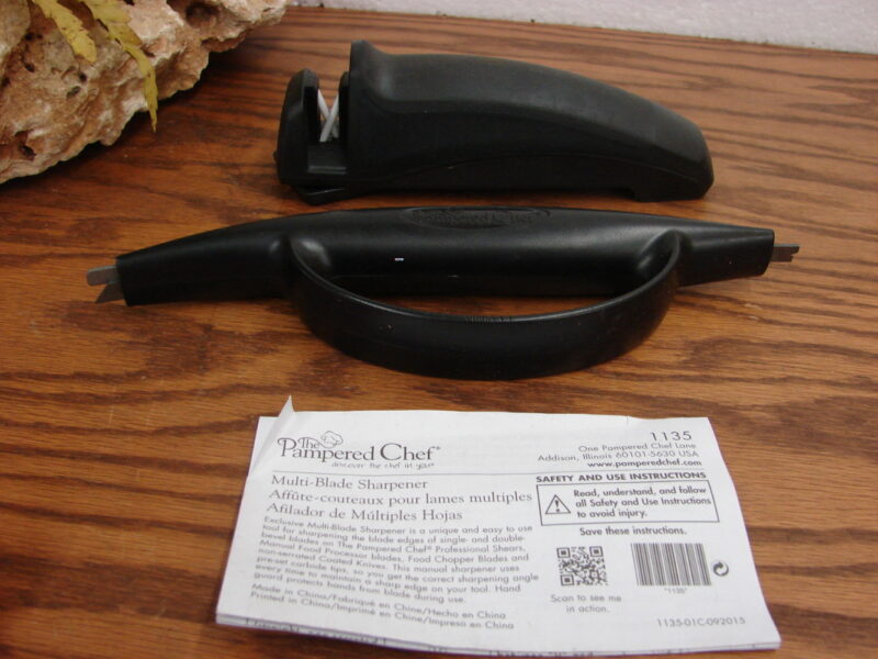 The Pampered Chef Honing Tool #1057 and Multi Blade Sharpener #1135, Moose-R-Us.Com Log Cabin Decor