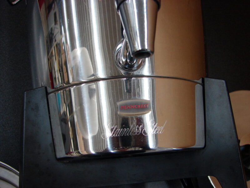 Vintage Atomic Rocket Stainless Steel Penncrest 30 Cup Coffee Percolator, Moose-R-Us.Com Antiques Collectibles Log Cabin Decor