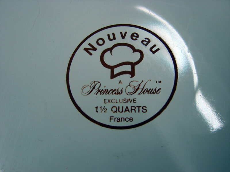 Princess House Nouveau White Ceramic Cookwear 8 Piece Set & 5 Removable Handles - Image 2