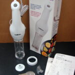 Salton Electric Cookie Press Gun Like New 12 Discs and Decorating Tips