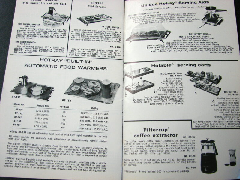 Salton Hottray Gourmet Recipe Booklet Buffet Warming Serving Boards, Moose-R-Us.Com Log Cabin Decor