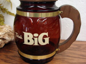 Siesta Ware Glass Hawaiian Tiki Mugs Wood Handle Barrel and Tankard, Moose-R-Us.Com Log Cabin Decor