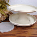 Tupperware Serve it All 2 Tier Pedestal Chip Dip Cake Pie Stand