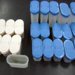 Vintage Tupperware Modular Mate Spice Containers Set/21 Blue Pink