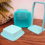 Tupperware Pick a Deli 3 Pc Pickle Keeper Turquoise #1560