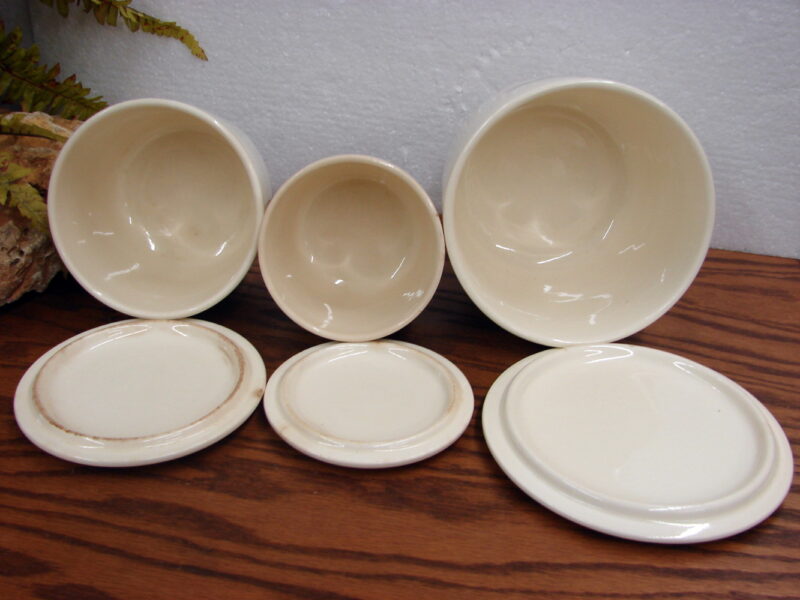 Vintage Universal Cambridge Woodvine Pitcher Canister Set Salt Pepper - Image 3