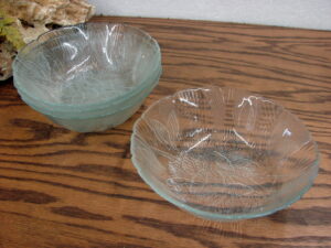 Vintage Set/4 Arcoroc France Canterbury Crocus Salad Soup Cereal Bowl