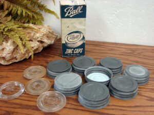 Vintage Ball Presto Atlas Kerr Canning Jar Lids Glass Inserts 124 pcs, Moose-R-Us.Com Log Cabin Decor