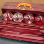 Antique Sales Case/8 Red Comet Original Automatic Glass Ball Fire Extinguisher - Image 6