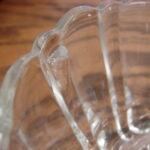 Vintage Clear Crystal Flower Frog w/ Bowl Ledges Open Floral Set - Image 3