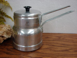 Vintage MCM Comet Aluminum Double Boiler