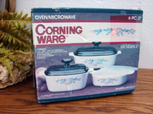Brand New Vintage Corning Ware Corelle Abundance Fruit Sealed Box 6 Pc Set