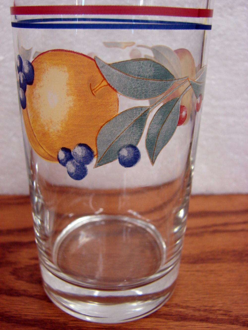Set/7 Vintage Corning Ware Corelle Abundance Fruit Libbey Drinking Glasses