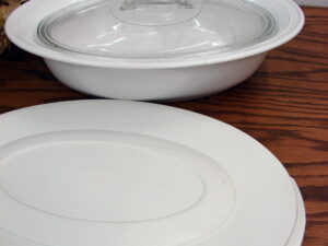 Corning Ware Casual Elegance L-31 Oval w/ Glass and Storage Lid