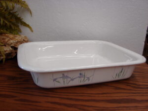 Vintage Corning Ware Corelle Shadow Iris Casserole A-21 Lasagna Open Roaster Pan
