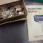 Vintage Domestic Sewing Machine Series 153 ZigZag Buttonhole Books Attachments - Image 3