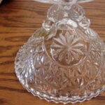 Hofbauer Byrdes W. Germany Crystal Clear Glass Footed Compote w/ Bird Feet - Image 2
