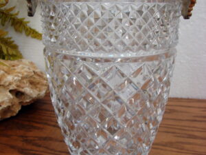 Wexford Crystal Style Silver Plate Rim Champagne Bucket Wine Chiller Germany