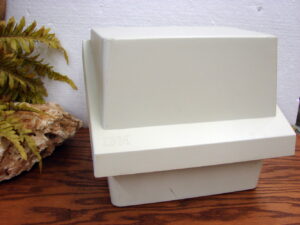 Vintage Plastic IBM Branded 8" Floppy Dish Storage w/ Dividers New Old Stock