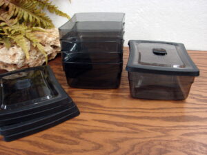 Ikea Glis Tropical Stackable Storage Organizer Plastic Bins Set/6, Moose-R-Us.Com Log Cabin Decor