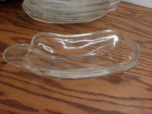 Vintage Indiana Glass Horizon Blue Diamond Point Candy Dish Pedestal w/ Box, Moose-R-Us.Com Log Cabin Decor