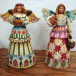 Jim Shore 2002 Angel of Faithfulness Chicken Egg Basket Figurine - Image 2