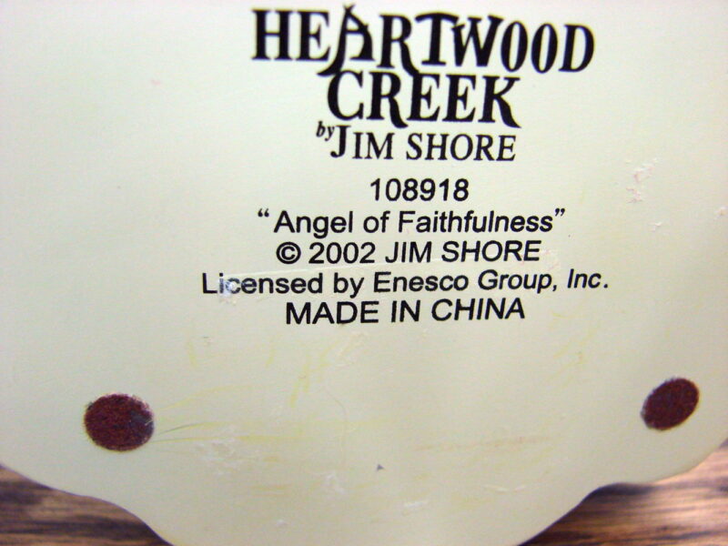 Jim Shore 2002 Angel of Faithfulness Chicken Egg Basket Figurine, Moose-R-Us.Com Log Cabin Decor