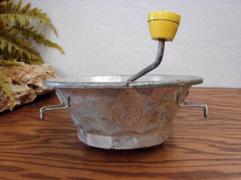 Vintage Moulin-Legumes Hand Crank Vegetable Puree Mill, Moose-R-Us.Com Log Cabin Decor