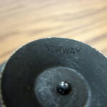 Unique Black Burnished Metal Norway Candle Holder Set/2 Tree Candles - Image 2