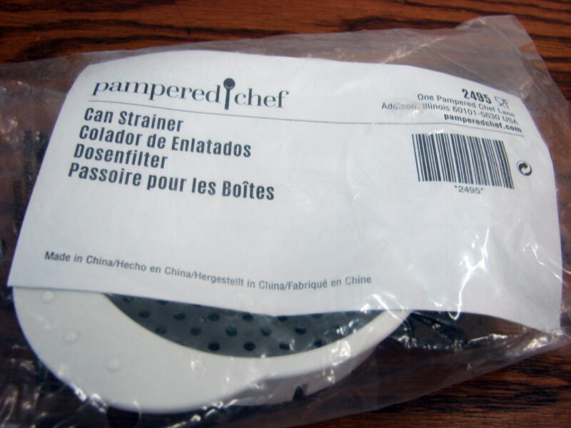 The Pampered Chef #2495 Can Strainer Brand New, Moose-R-Us.Com Log Cabin Decor
