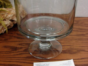 The Pampered Chef Glass Trifle Layered Desert Bowl w/ Pedestal Stand #2832