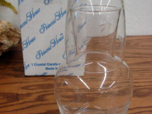 Brand New in Box Retired Princess House Etched Crystal Glass Heritage #468 Carafe w/ Glass