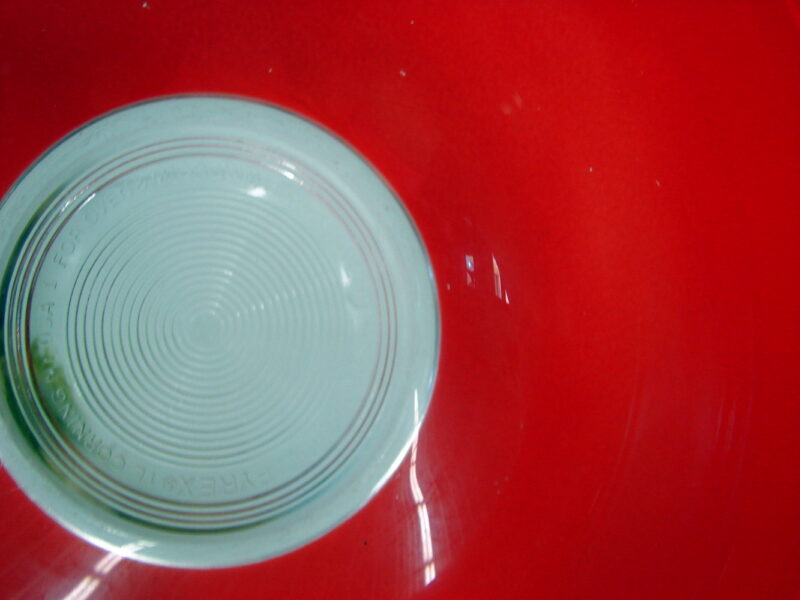 Vintage PYREX Primary Color Clear Bottom Nesting Mixing Bowl Set 322 323 325 - Image 3