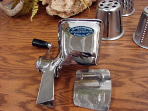 Vintage Saladmaster Manual Food Processor Parts Hopper Head and Finger Guard