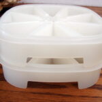 Vintage Tupperware Wedge Triangle #1468 Ice Cube Tray