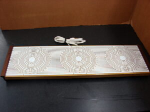 Vintage MCM Hostess Warming Tray Warm-O-Tray #60 Harvest Gold 3 Burner Grid