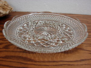 Vintage Anchor Hocking Wexford MCM 5 Section Round Divided Relish Platter 11"