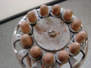 Antique Artmoore Co Folding Umbrella Dowel Clothes Herbs Noodles Drying Rack